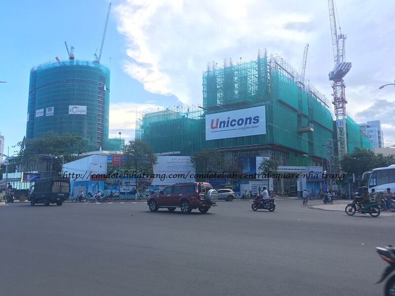 Tiến độ xây dựng AB Central Square Nha Trang cập nhật ngày 04/10/2017