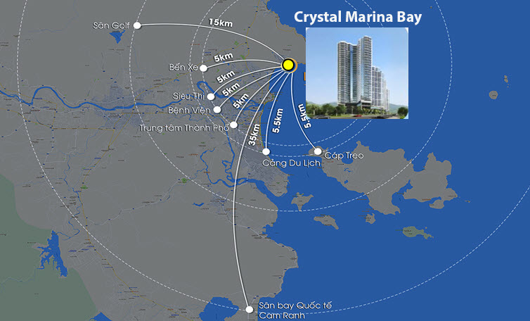 Vị trí Crystal Marina Nha Trang trên bản đồ